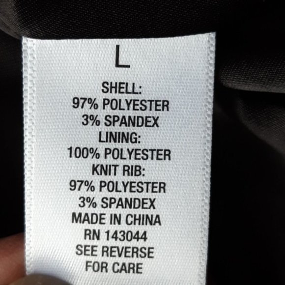 Black Floral Embroidered Bomber Jacket 1X, NWT - Picture 6 of 6